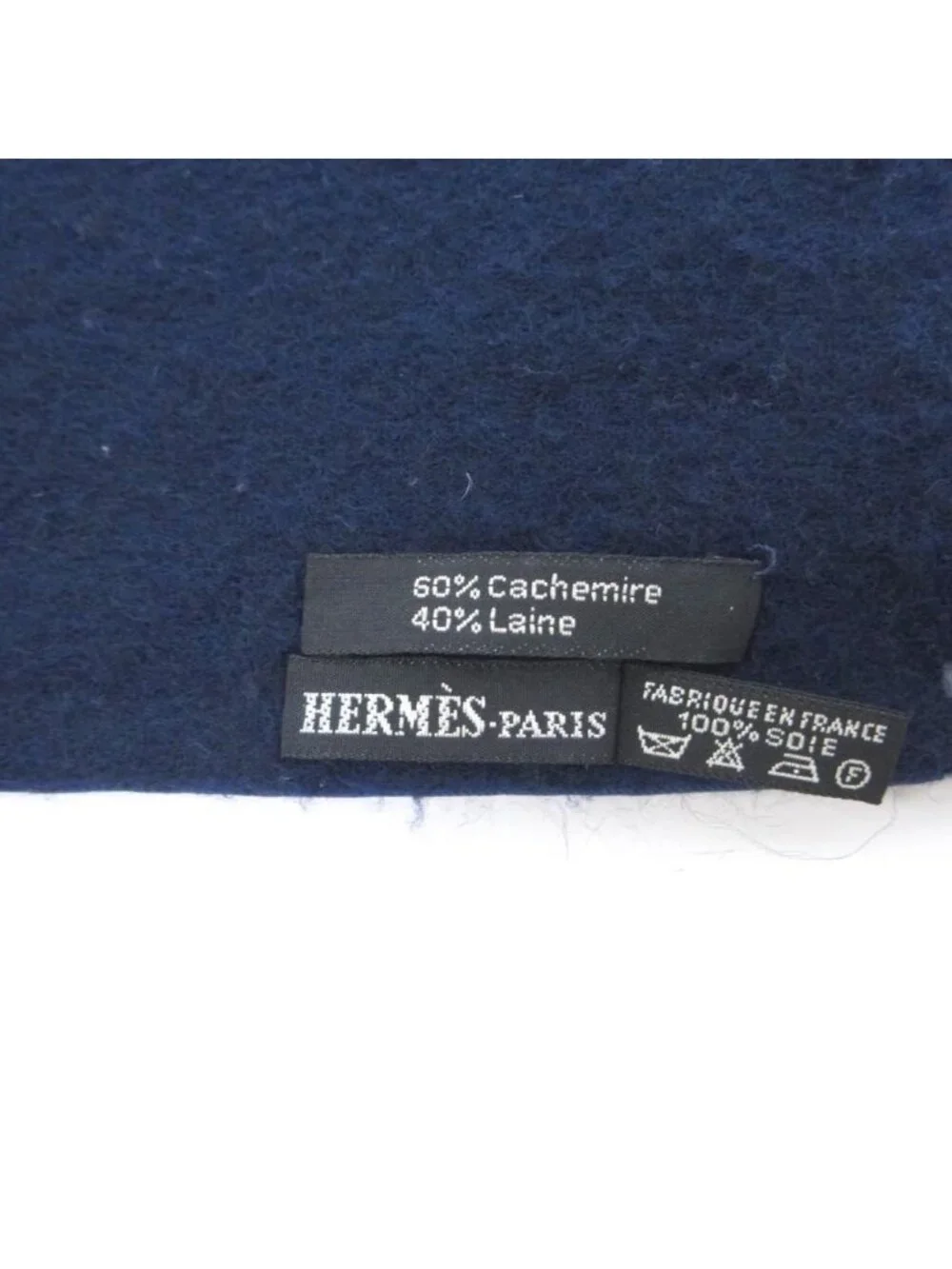 Hermes Martin Margiela Era Cashmere Silk Scarf Reversible Geometric Pattern - Picture 4 of 4